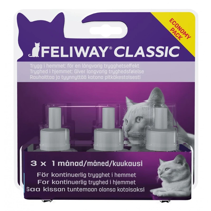 MOVIANTO NORDIC APS Feliway Classic Refill for Diffuser 3 x 48 ml (274889) - Image 1