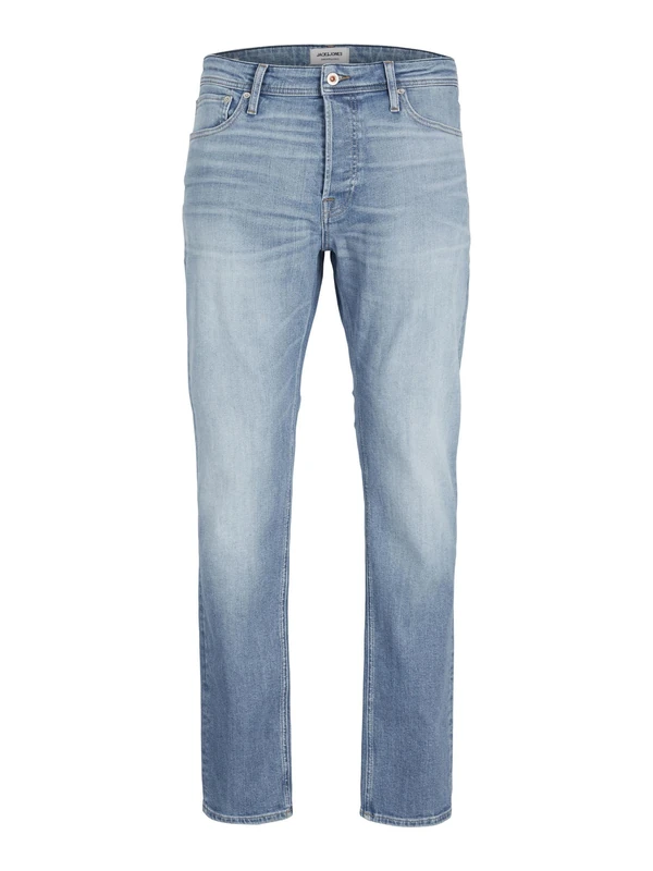 JACK & JONES Male Tapered Fit Jeans JJIMIKE Jjoriginal JOS 011 PCW Tapered Fit Jeans, Blue Denim, 36 W/36 L