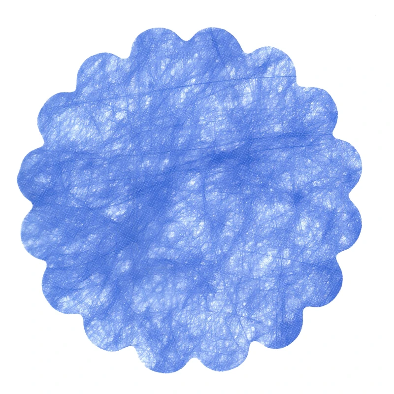 Envelope 100 Decorations TNT Fabric Effect Flower Poly Lab (Ø24cm), Blue - Image 1
