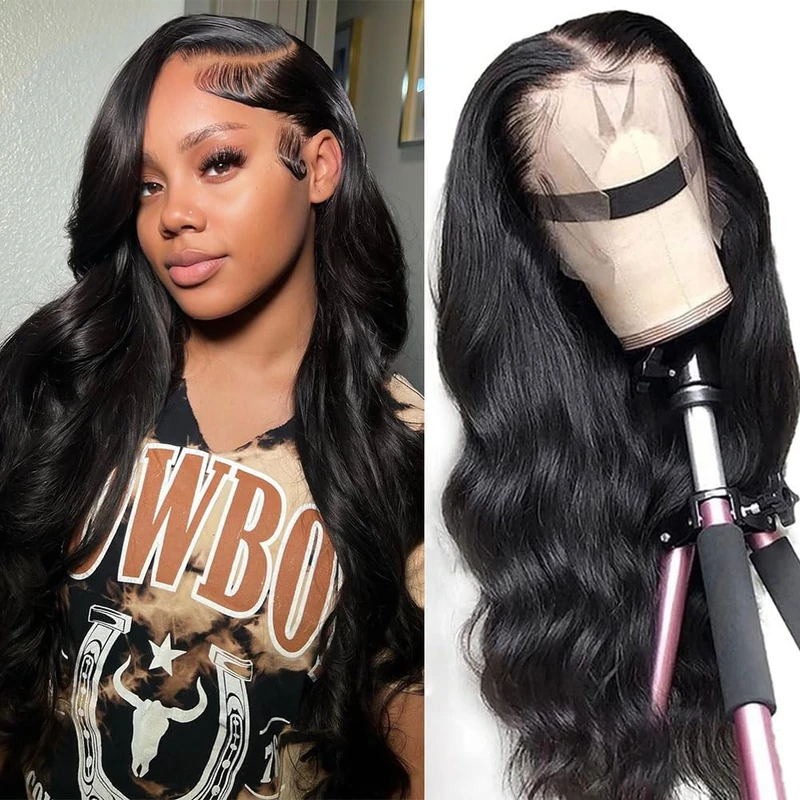 A FUTURE TONGMEI Body Wave Lace Front Wig Pre Tear 13x4 HD Transparent Lace Front Wig with Baby Hair 180% Density Unprocessed Brazilian Human Hair