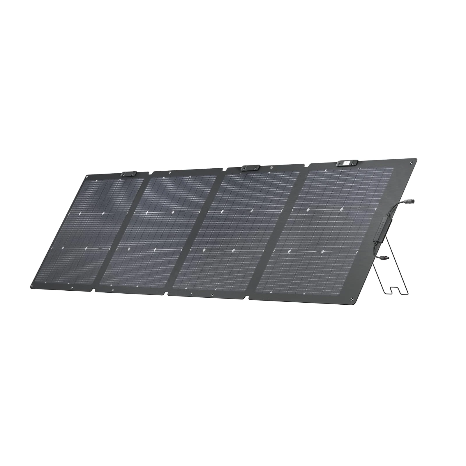 EF ECOFLOW NextGen 220W Portable Solar Panel, Bifacial Design Up to 25% Conversion Efficiency N-Type Solar Cell, with Adjustable Kickstand, IP68 Waterproof, Foldable for Camping/Home Backup