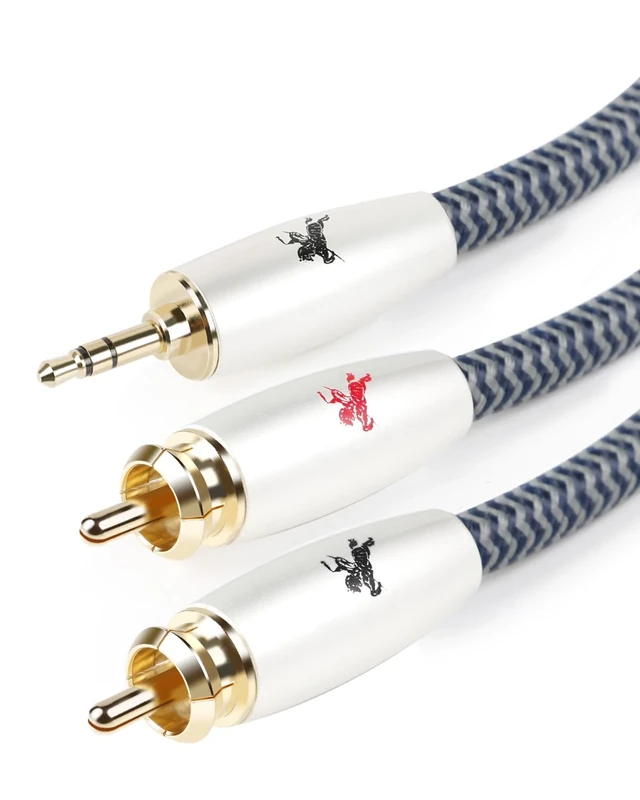 Impeto Audiophile RCA to 3.5mm Cable 3.5 Aux to 2x RCA Audio Cable 3m