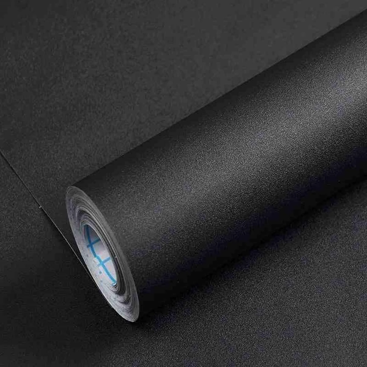 40cm x10m Black Wallpaper Self Adhesive Vinyl Film Peel and Stick Wallpaper Furniture Stickers Sticky Back Plastic Removable DIY Decorative for Kitchen Living Room Bedroom Shelf Liner Upgrade Thicker