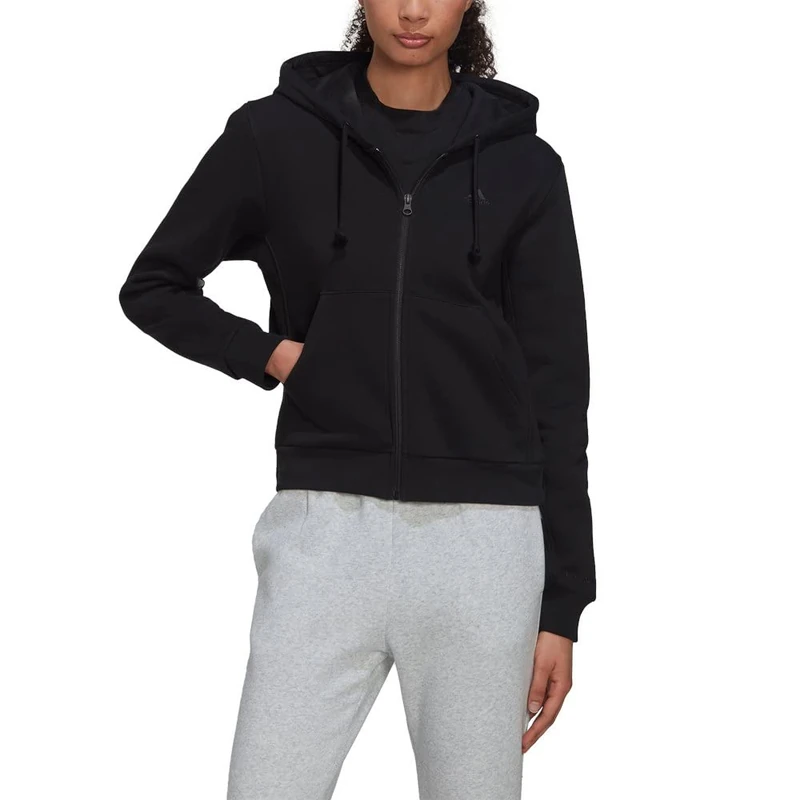 adidas Hoodie Brand Model W All SZN FZ HD Black/White