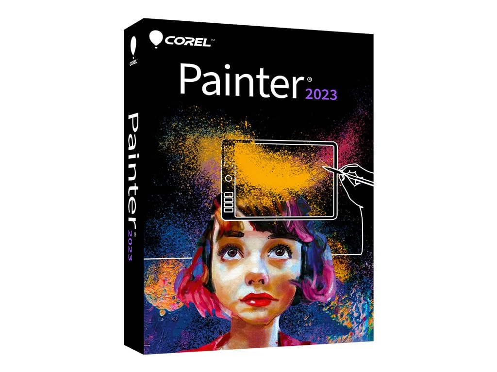 Corel Painter 2023 | Digital Painting Software | Illustration, Concept, Photo, and Fine Art | Perpetual license | 1 Device | PC/MAC | Code [Delivery]