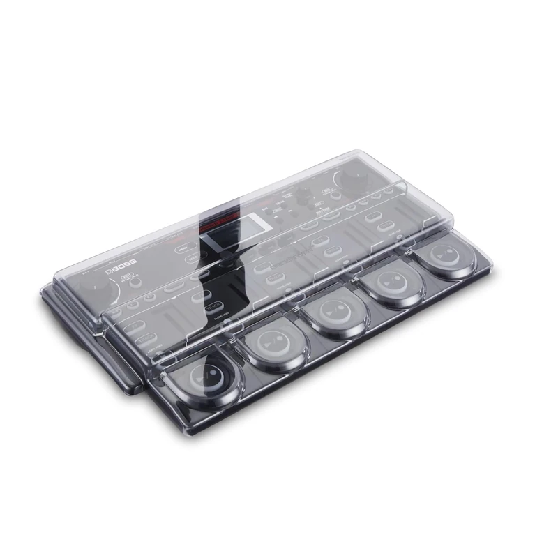 Decksaver Cover for Roland RC-505 MK2 - Super-Durable Polycarbonate Protective lid in Smoked Clear Colour, Made in The UK - The Producers' Choice for Unbeatable Protection