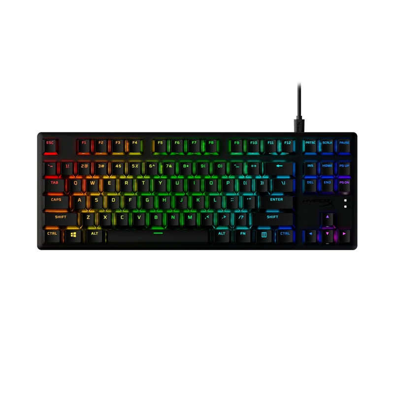 HyperX Alloy Origins Core PBT - Mechanical Gaming Keyboard | PBT Keycaps | RGB Mechanical Switches | Compact | Portable | Durable Aluminum Body | Onboard Memory