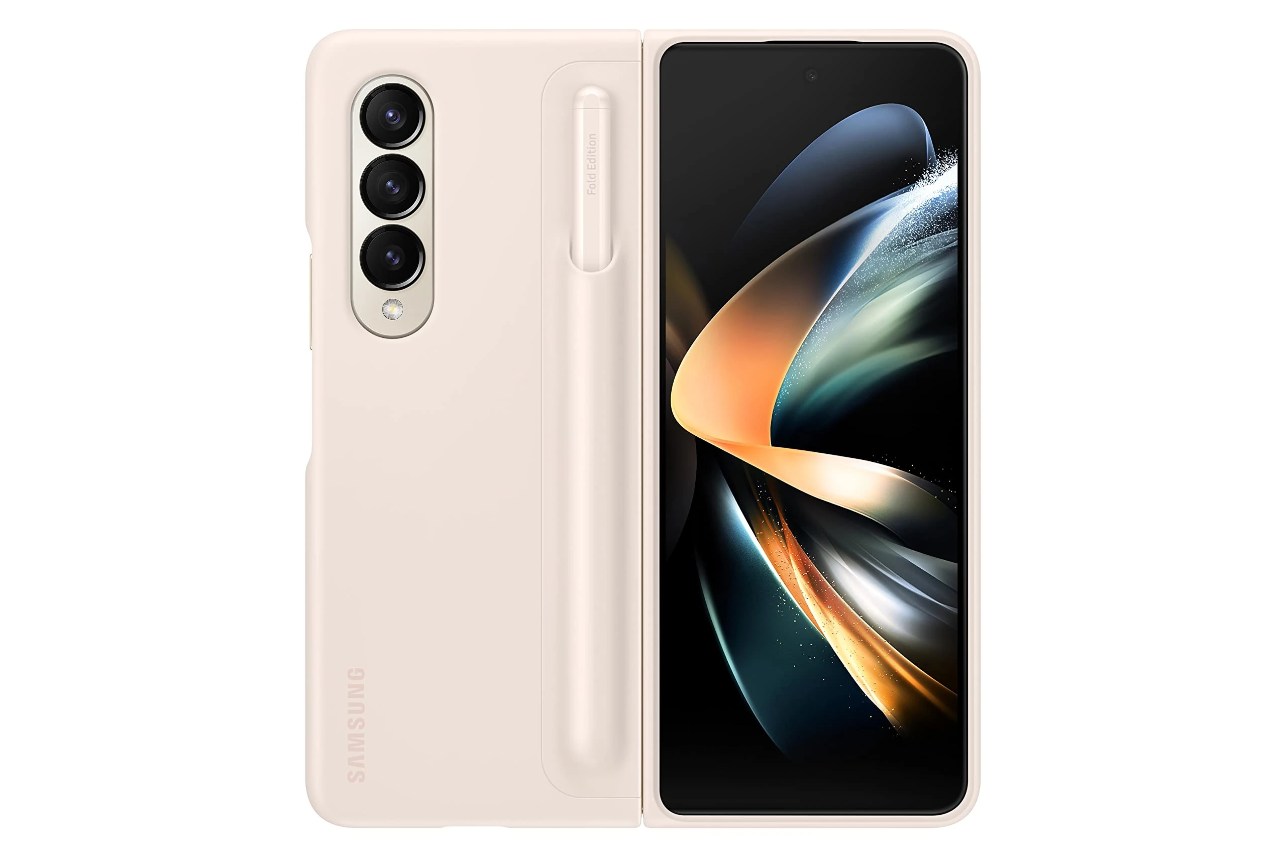 Samsung Galaxy Z Fold 4 Standing Cover Case + S-Pen - Sand