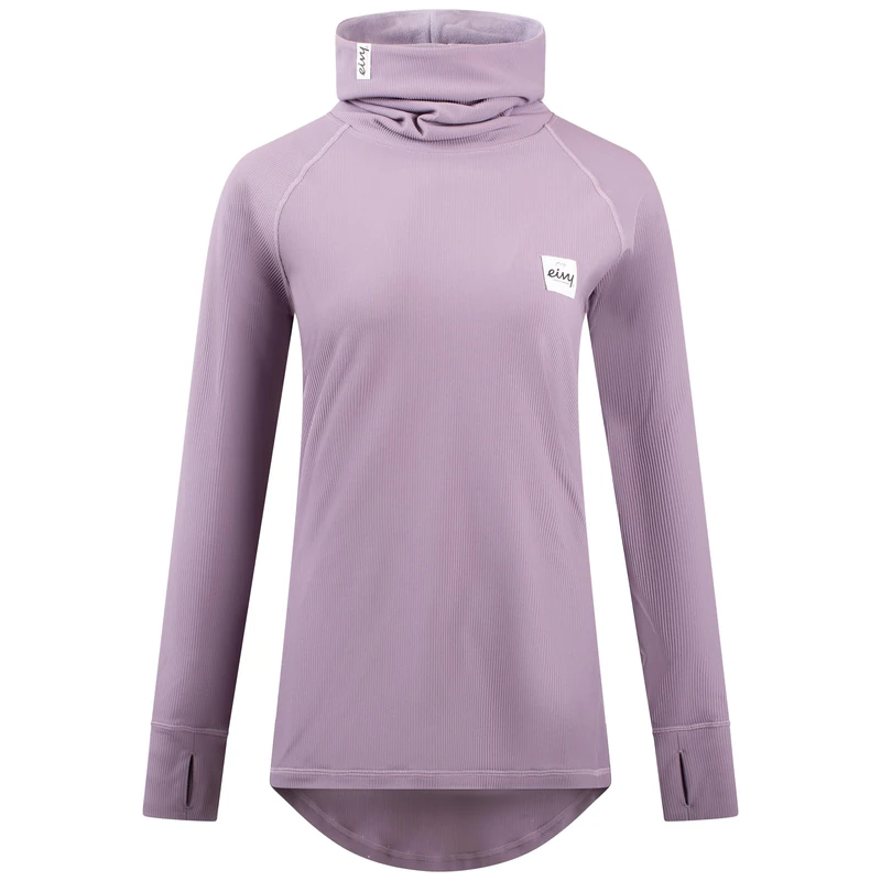 Eivy Women's Icecold Gaiter Rib Top Yoga Shirt, Deep Purple, XS