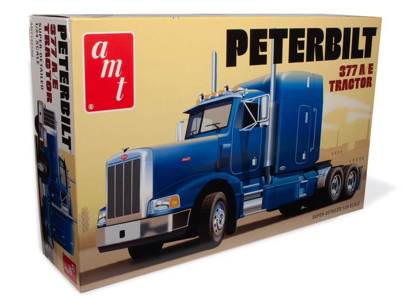 AMT AMT1337/08 1/24 Classic Peterbilt 377 A/E Model Kit, Multi-Colour