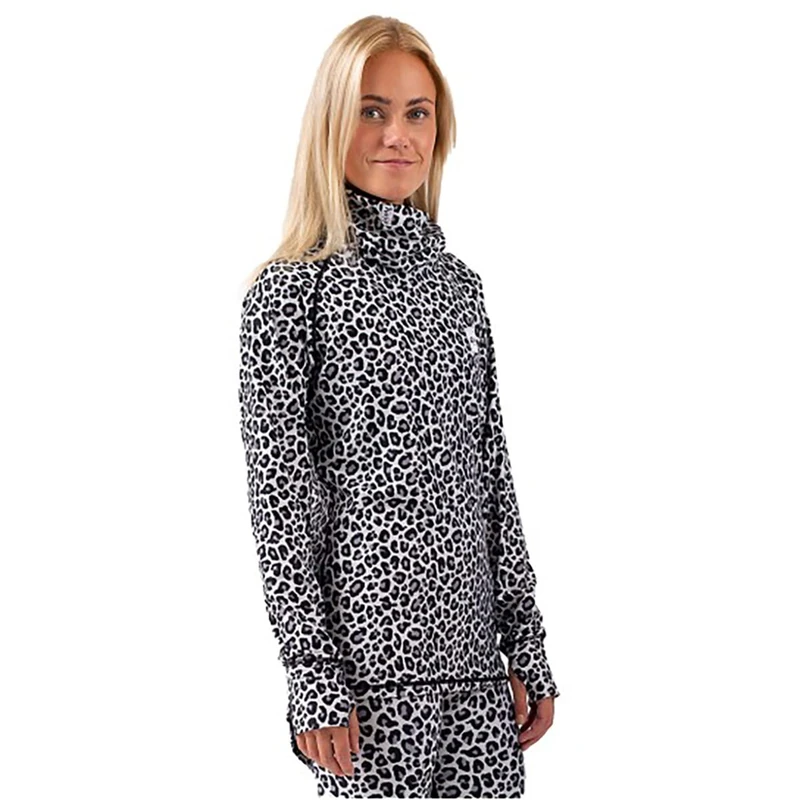 Eivy Icecold Gaiter Top Women's Warm Ski Thermal Functional Underwear Long Sleeve with High Fleece Collar