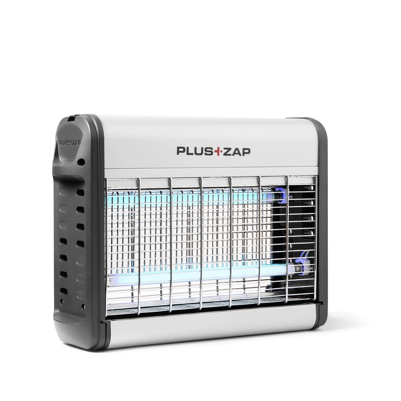 INSECT-O-CUTOR PlusZap Indoor Electric Fly Insect Killer | Mosquito Control | Powerful Killing Grid | Pre Installed UV Lamps | Catch Tray | 16W | Aluminium Grid
