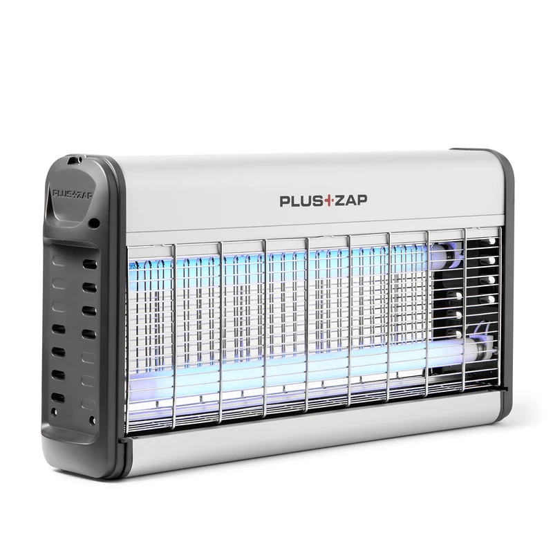 INSECT-O-CUTOR PlusZap Indoor Electric Fly Insect Killer | Mosquito Control | Powerful Killing Grid | Pre Installed UV Lamps | Catch Tray | 30W | Aluminium Grid