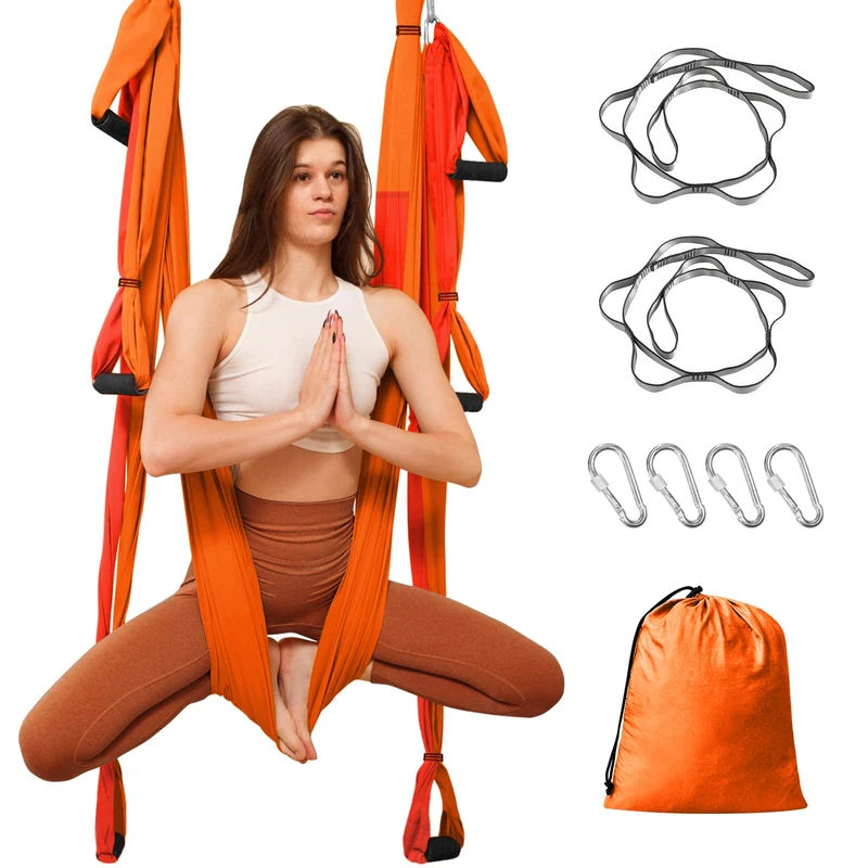 Leogreen Aerial Yoga Swing Set - Trapeze Hammock (660lb Max)