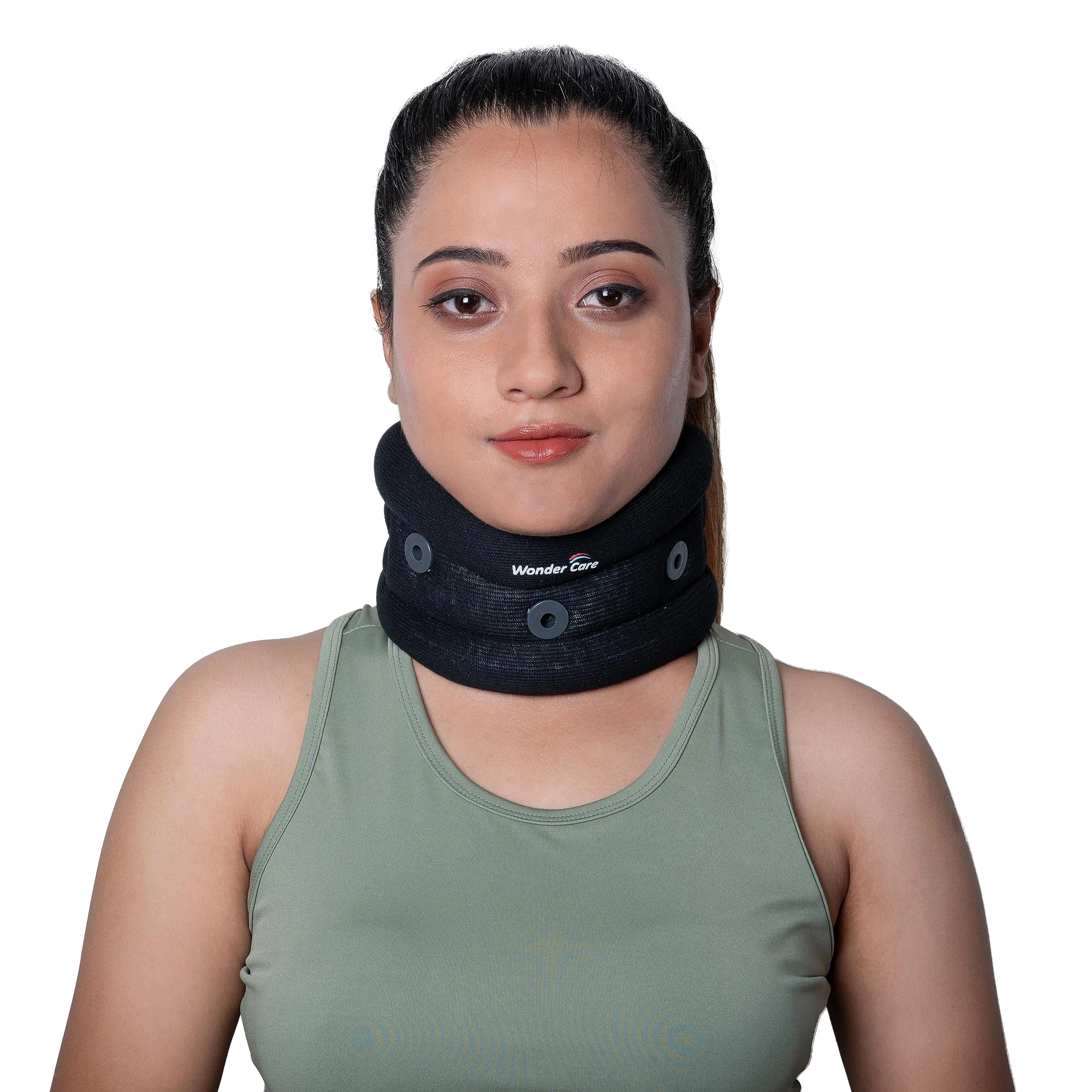 Wonder Care Soft Cervical Collar Adjustable Collar Neck Support Brace Neck Support Soft Neck Collar Neck Brace for Neck and Support for Women & Men_Black_small.