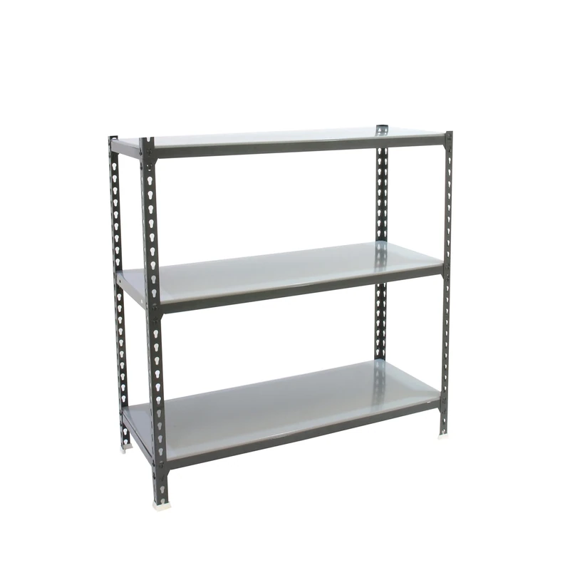Simon Rack Garage Shelving Units 900x800x400 mm, 3 Tier Steel Rack, 180 kg per Shelf, Anthracite/Galvanised - Simonclick