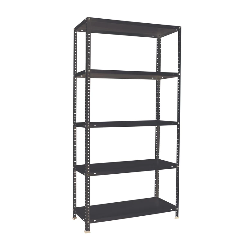 Simon Rack Garage Shelving Units 1800x800x300 mm, 5 Tier Steel Rack, 100 kg per Shelf, Anthracite - Comfort