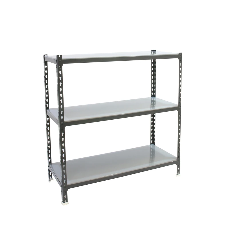 Simon Rack Garage Shelving Units 900x1100x300 mm, 3 Tier Steel Rack, 200 kg per Shelf, Anthracite/Galvanised - Simonclick