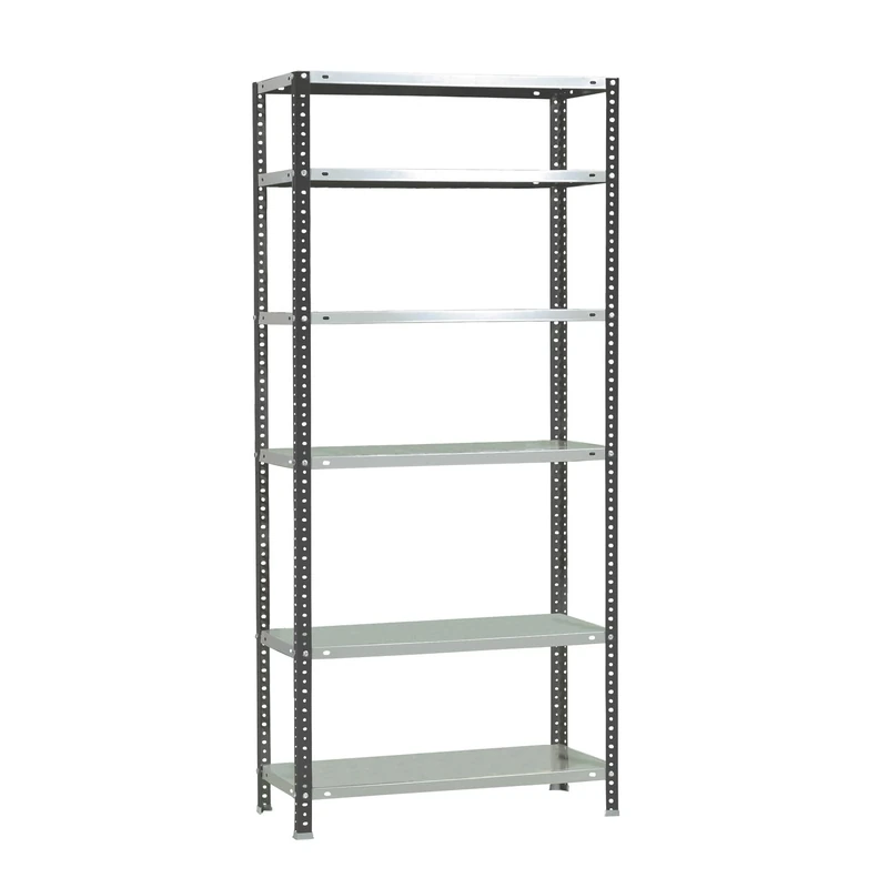 Simon Rack Garage Shelving Units 2000x900x300 mm, 6 Tier Steel Rack, 100 kg per Shelf, Anthracite/White - Comfort