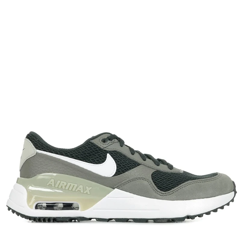 NIKE Air Max Systm (Gs) Sneaker, Dk Smoke Grey White Flat Pewter, 4 UK