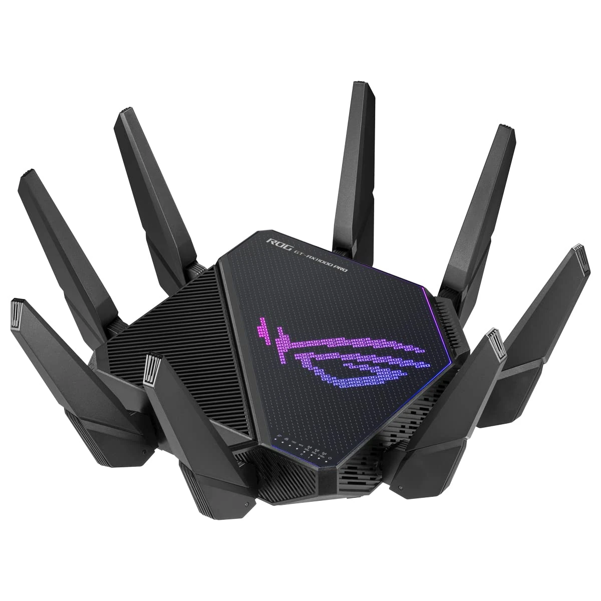 ASUS ROG Rapture GT-AX11000 Pro Tri-Band WiFi 6 Extendable Gaming Router, 10G & 2.5G Ports, ASUS RangeBoost Plus, Triple-level Game Acceleration, Subscription-free Network Security, AiMesh Compatible