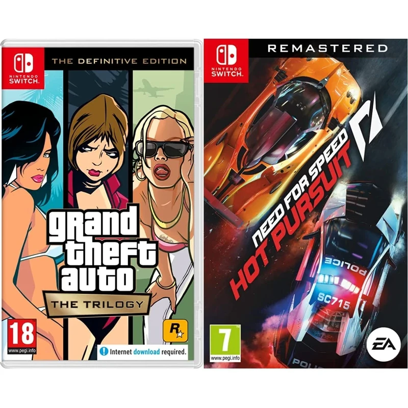 Grand Theft Auto: The Trilogy – The Definitive Edition (Nintendo Switch) & Need For Speed: Hot Pursuit Remastered (Nintendo Switch)