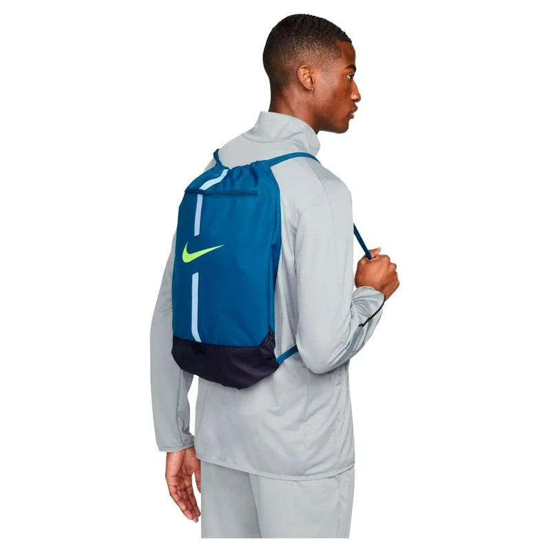 Nike NK ACDMY GMSK, Unisex Adult, Dk Navy Blue/Blackened Blue/Volt, Unique, Dk Navy Blue/Blackened Blue/Volt, 51 x 35,5 x 5 cm (Altezza x Larghezza x Profondità)