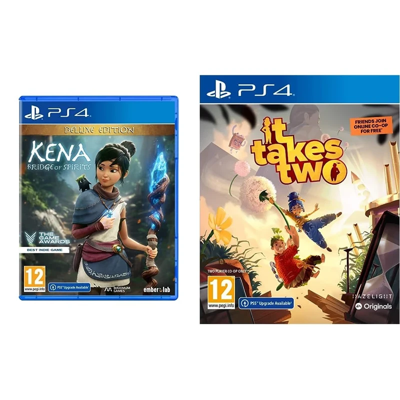 Kena: Bridge of Spirits - Deluxe Edition (PS4/) & It Takes Two (PS4)