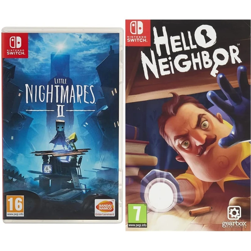 Little Nightmares 2 (Nintendo Switch) & Hello Neighbor (Nintendo Switch)