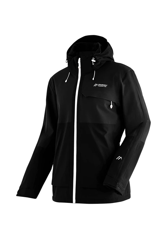 maier sports Men's Timo He-Jacket mTEX el, Black, 58 (EU)