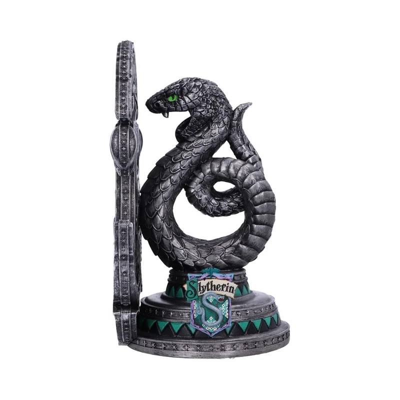 Nemesis Now Officially Licensed Harry Potter Slytherin Bookend 20cm, Silver - Image 1