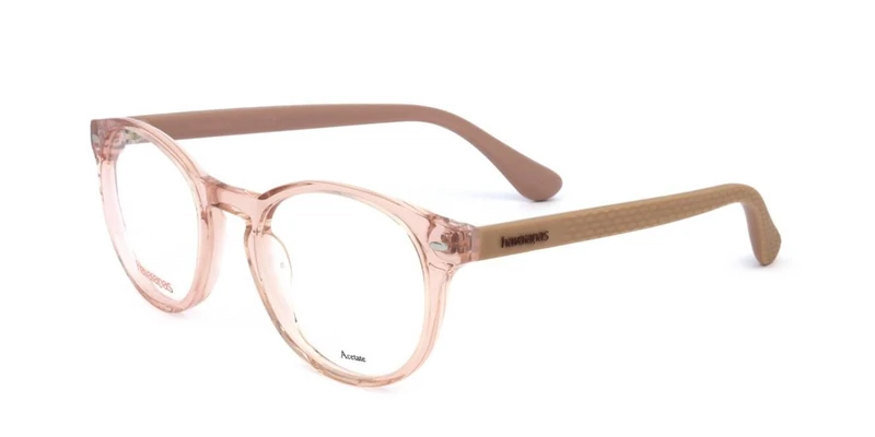 Havaianas Trancoso/v 9R6/21 SALMON Eyewear Unisex Acetate, Standard, 49