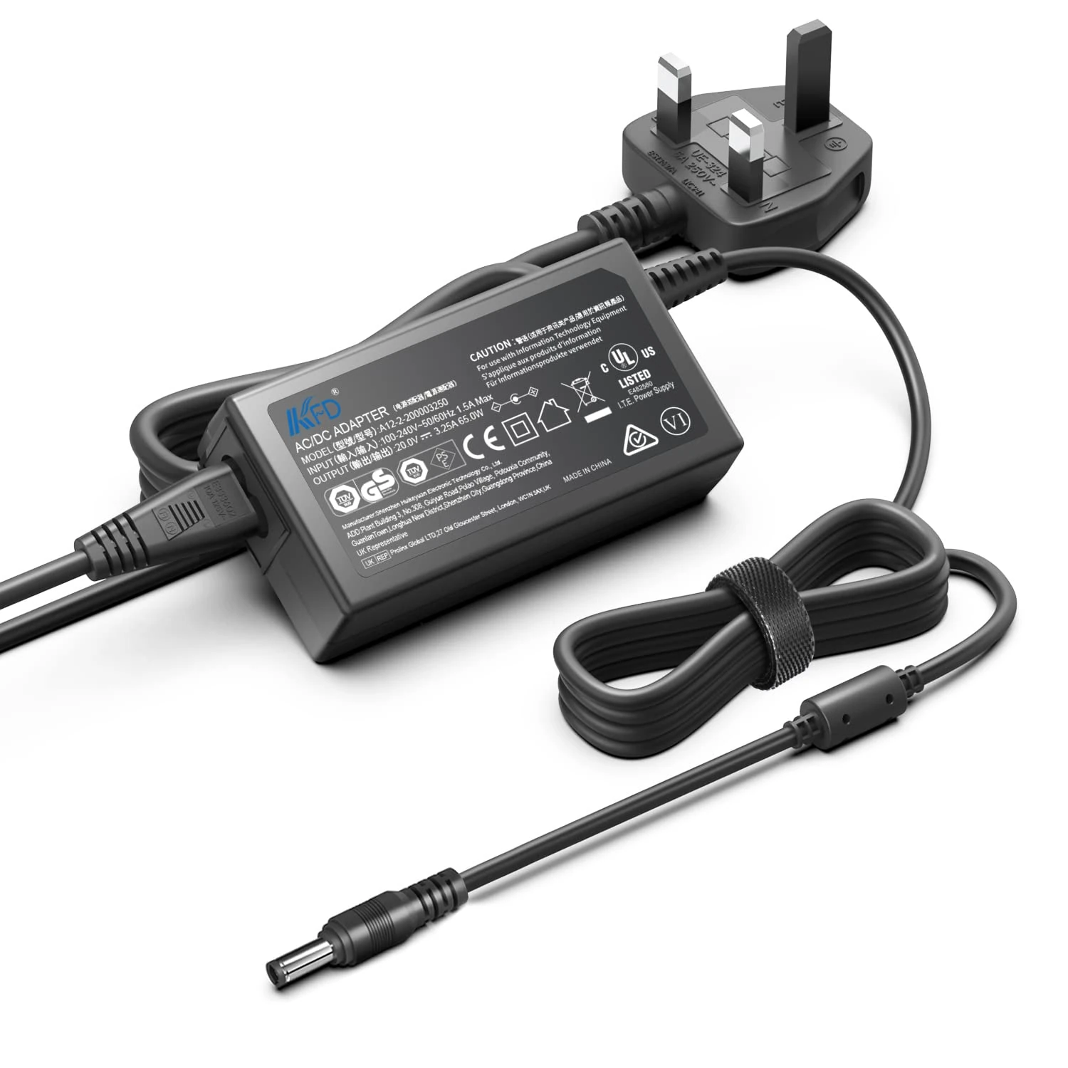 MSI Monitor Power Cable, KFD 20V Power Supply for MSI Optix G271 G272 G241 G2422 G2412 G24C6 G27C5 G24C4 G27C6 G32C4 G32CQ4 G27CQ4 MAG342CQR MAG274QFR G24 G27 G32 G34 Gaming Monitor Charger Adapter