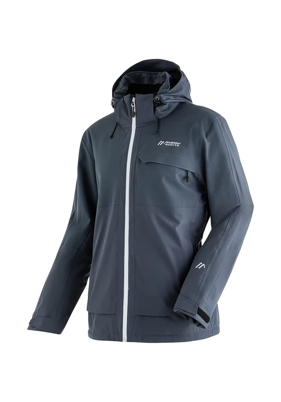 maier sports Men's Timo He-Jacket mTEX el, Graphite, 48 (EU)