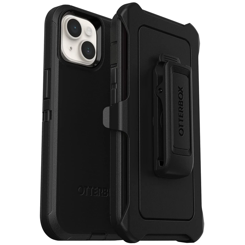 OtterBox Defender Case for iPhone 14/iPhone 13, Shockproof, Drop Proof, Ultra-Rugged, Protective Case, 4x Tested to Military Standard, Black - Non-Retail Packaging