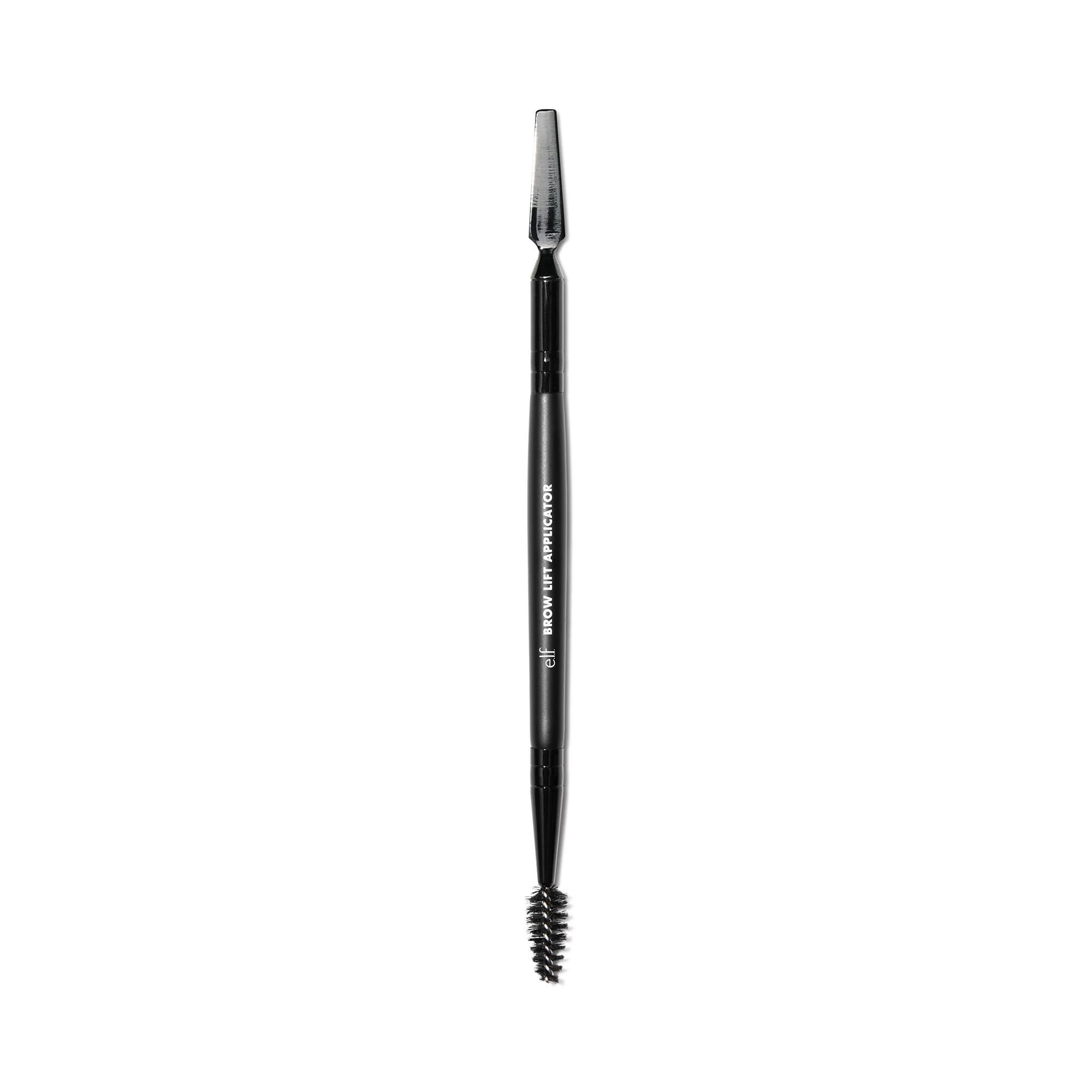 e.l.f. Cosmetics Brow Lift Applicator, Dual-Ended Eyebrow Brush For Grooming & Lifting Brows & Applying Brow Wax, Creates A Fluffy Feathered Look, Black