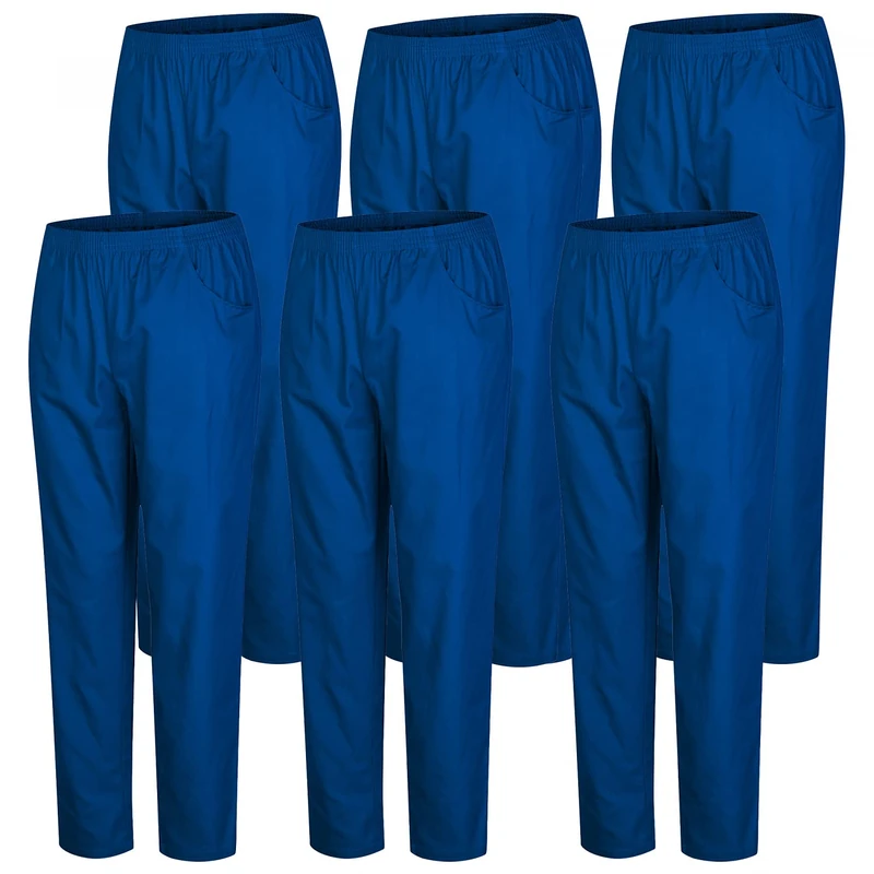 MISEMIYA - Set of 6 - Uniforms Medical Scrub Pants Unisex – Hospital Uniform Trousers - Ref.8312-3XL, Royal Blue