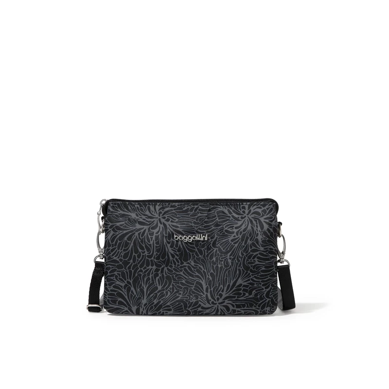 Baggallini Women's Mini Bag, Midnight Blossom, One Size