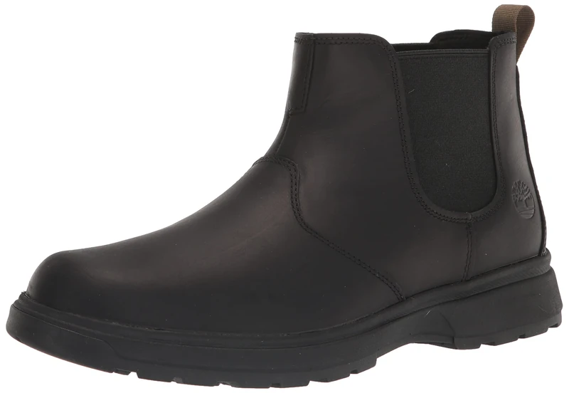 Timberland Men's Atwells Ave Chelsea Boot, Black Full Grain, 7.5 UK
