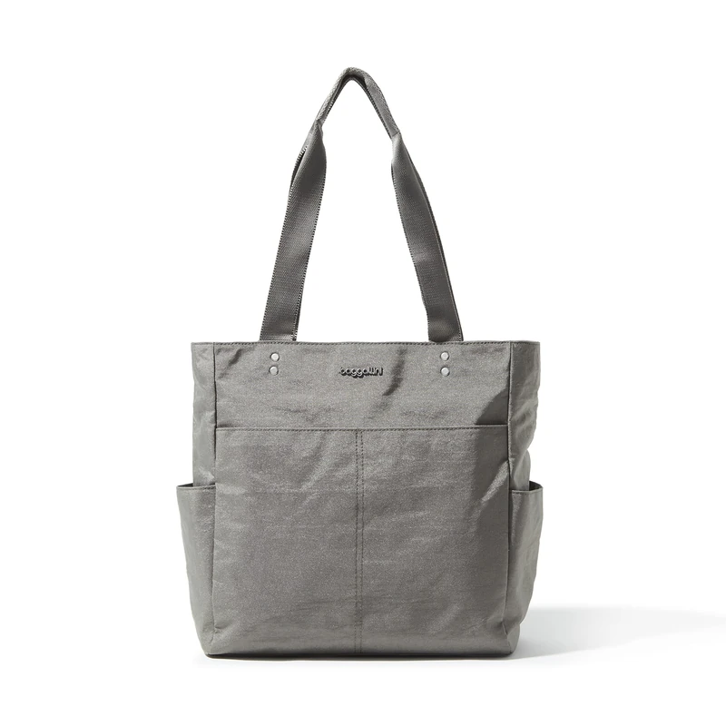 Baggallini Women's Carryall Daily Tote, Sterling Shimmer, One Size - Image 1