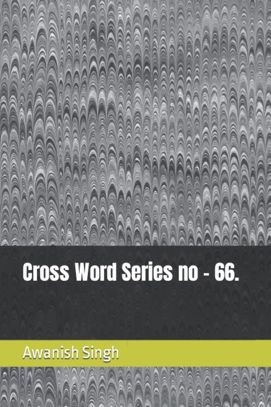 Cross Word Series no - 66 - Puzzle Book