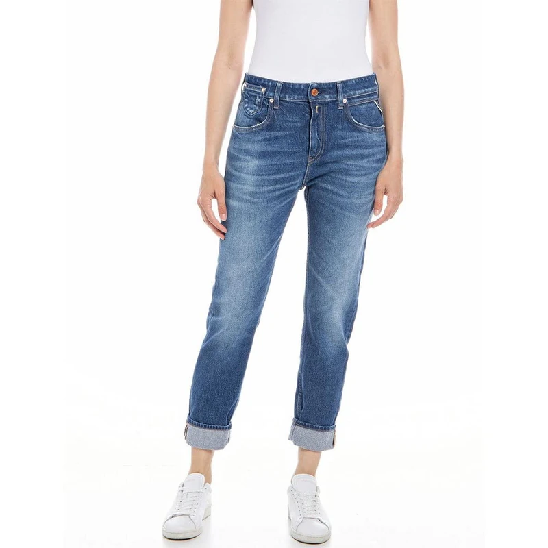 REPLAY Women's Marty Jeans, 009 Medium Blue, 28W x 32L
