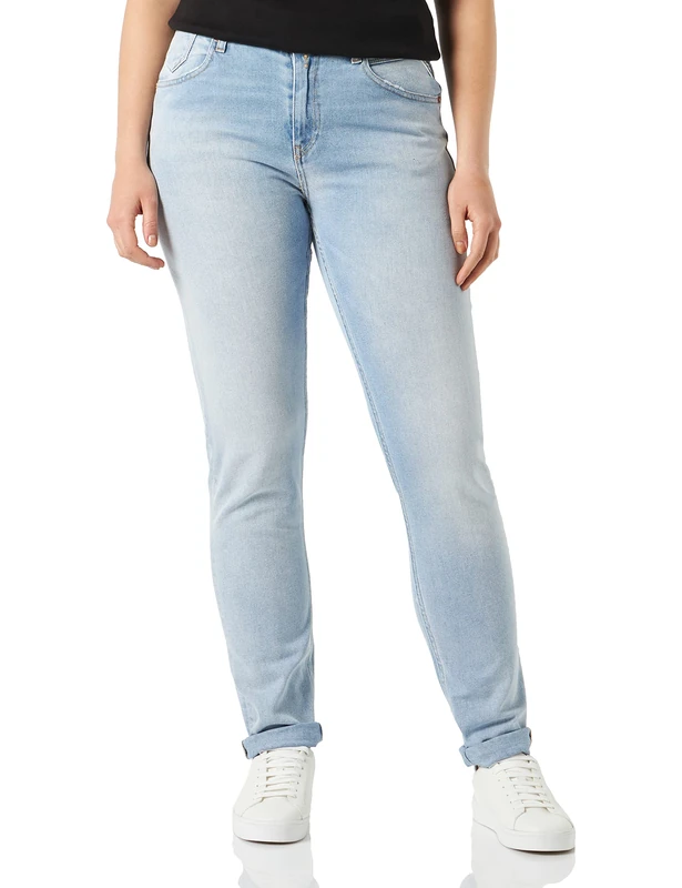 REPLAY Women's WA416 Marty Rose Label Pack Jeans, Super Light Blue 011, 27W / 32L