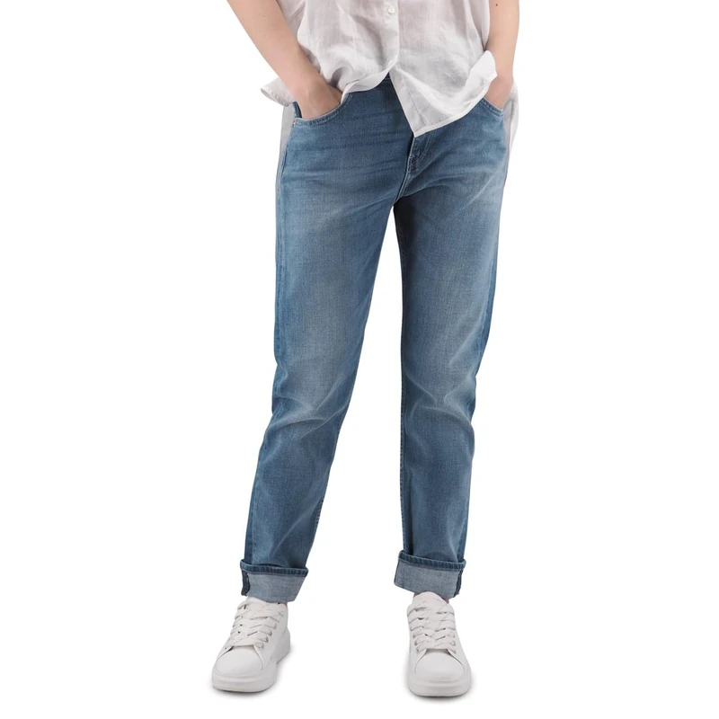 Replay Damen Jeans Marty Boyfit, Medium Blue 009 (Blau), 29W / 28L
