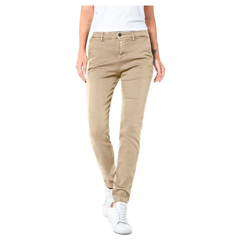 REPLAY Women's Bettie Jeans, 803 Light Taupe, 30W x 32L