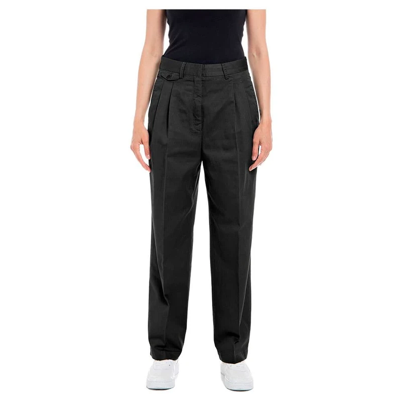 REPLAY Women's Trousers, 998 Blackboard, 28 W