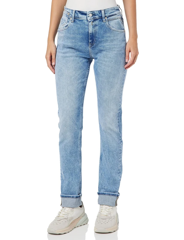 REPLAY Women's Marty Jeans, 009 Medium Blue, 31W x 30L