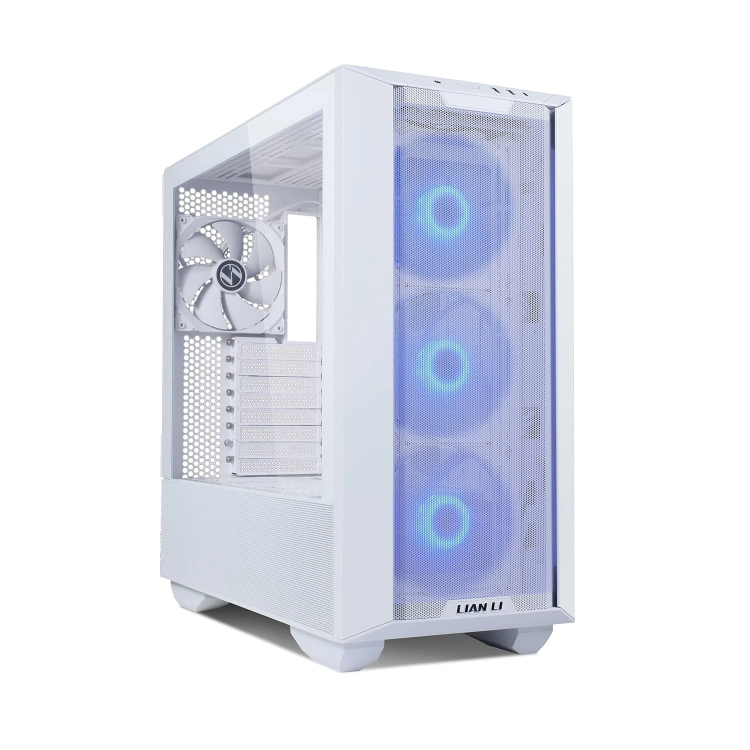Lian Li Lancool III RGB Full Tower PC Case – White, High-Airflow Mesh Design, Tempered Glass, E-ATX & 420 mm GPU Support