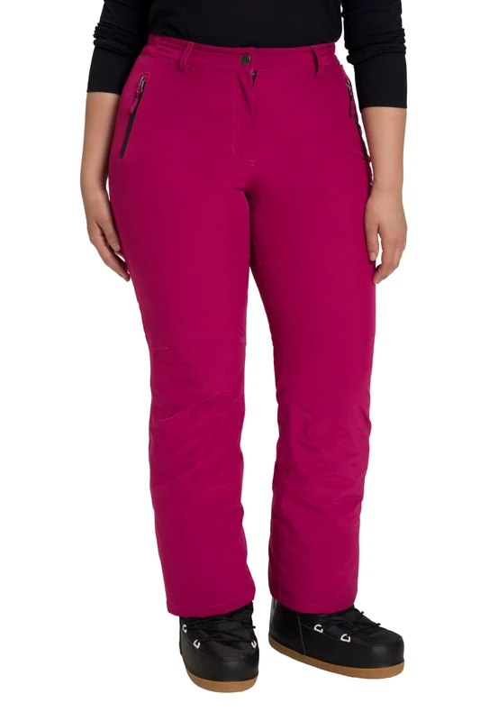 Ulla Popken Women's Thermal Functional Trousers Pants, Navy, 36W / 32L