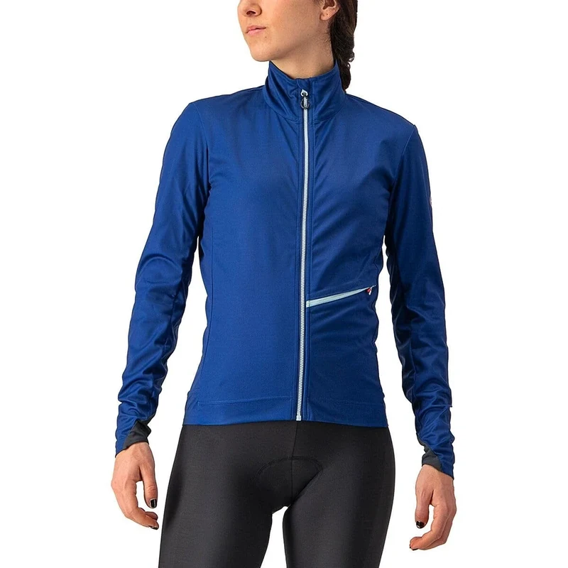 CASTELLI Go W Women's Cycling Jacket, Waterproof and Breathable, Rain and Wind Protection, Lightweight and Compact